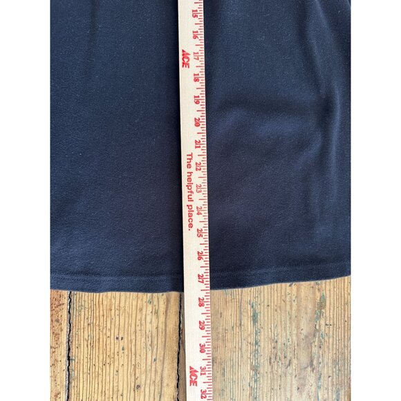 Woman Within Black‎ A-Line Midi Skirt 18/20 L Soft Cotton Blend Flared Design - Picture 7 of 8